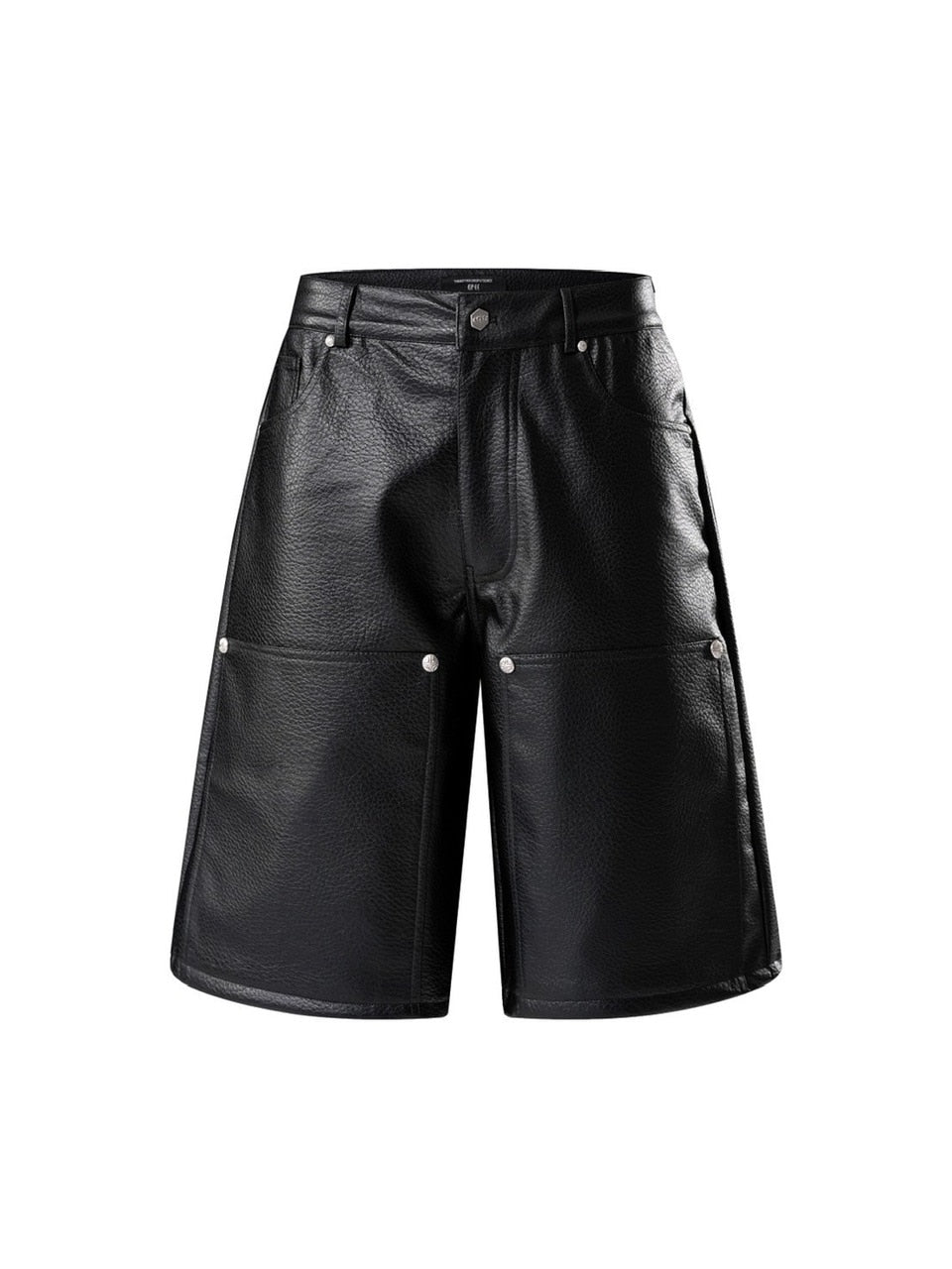 【The Boy Has No Patience】LUMINOUS DAWN LEATHER SHORTS / 【ザボーイハズノーペーシェンス】リベットコーティングハーフパンツ