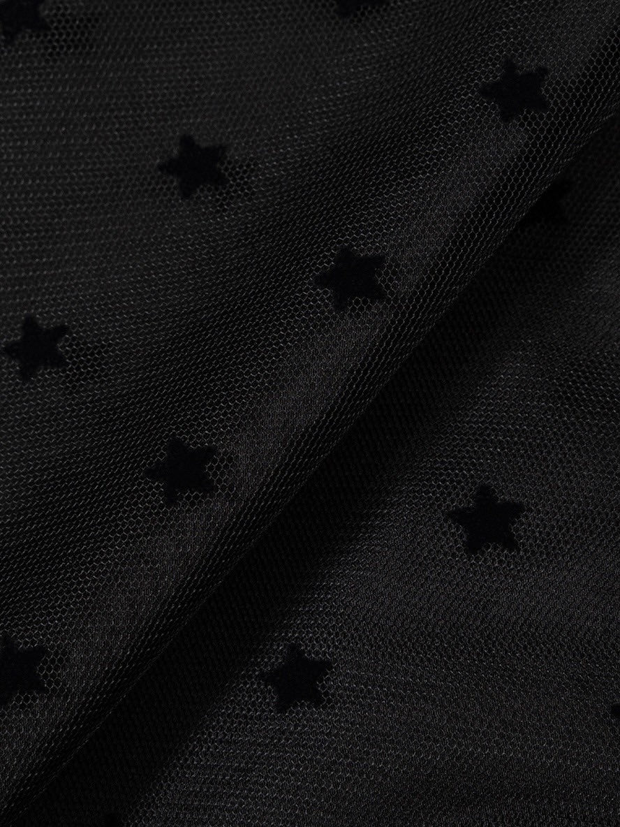 【Uglyshadow】 MESH STAR RUFFLE MINI SKIRT / 【アグリーシャドウ】メッシュスターラッフルミニスカート