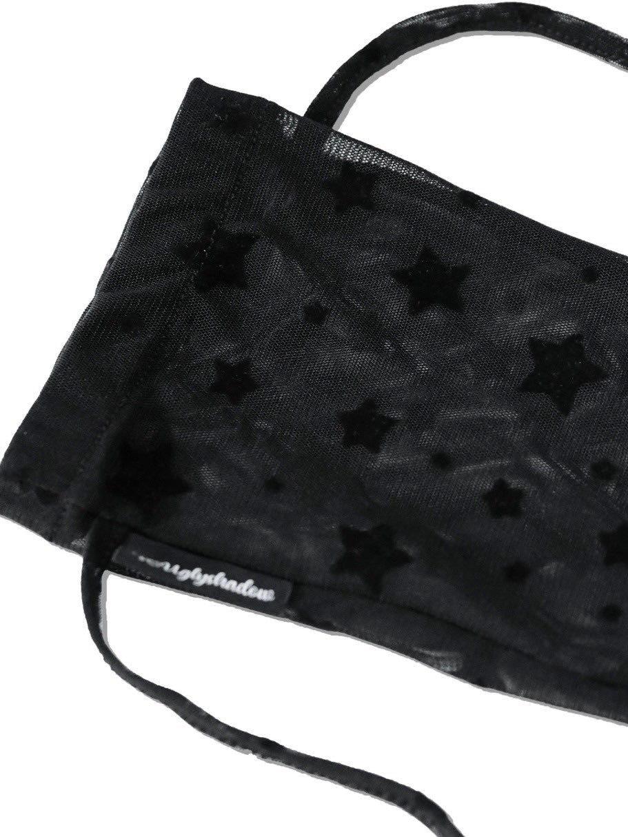 【Uglyshadow】MESH STAR SOCKS / 【アグリーシャドウ】メッシュスターシアーリボンソックス