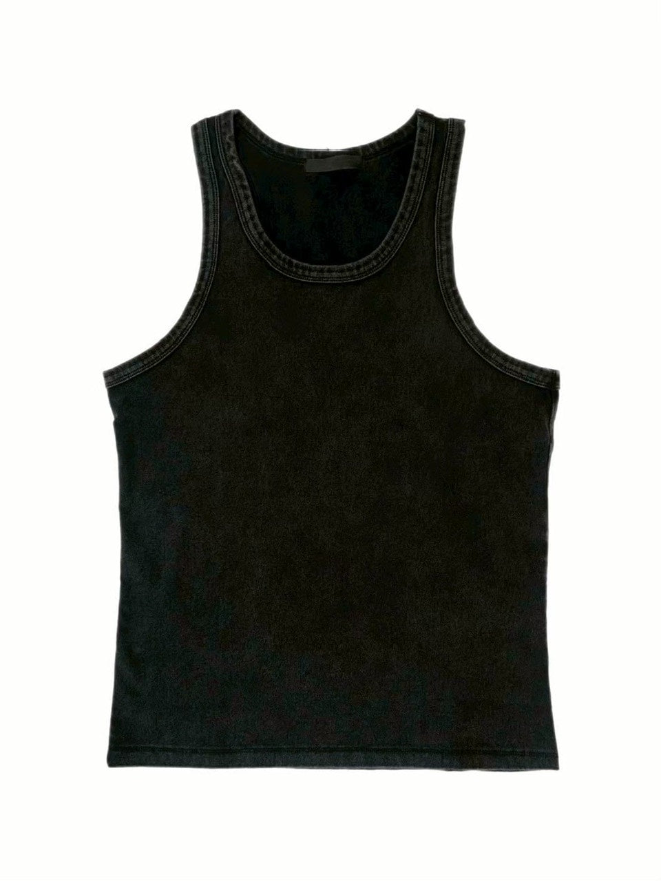 受注制【Chikashitsu +】dirty wash sleeveless / 【チカシツプラス】ダーティウォッシュタンクトップ (2color)