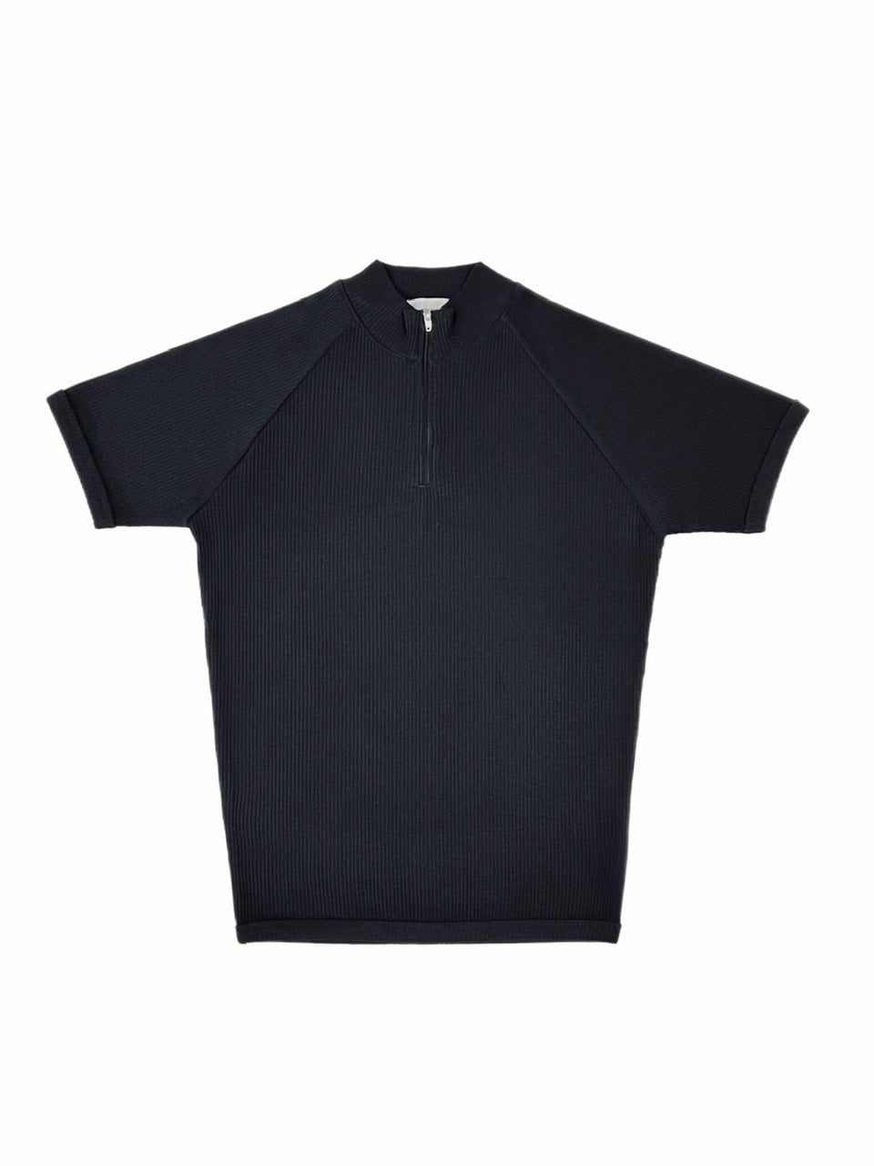 THEAIRTOWN シズニルック ブラック トップス Mサイズ 新作 受注制【Chikashitsu +】mockneck zip half sleeve t-shirt – PRESSING