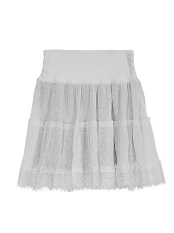 【FLAREUP】Layered Dot Ruffle Skirt