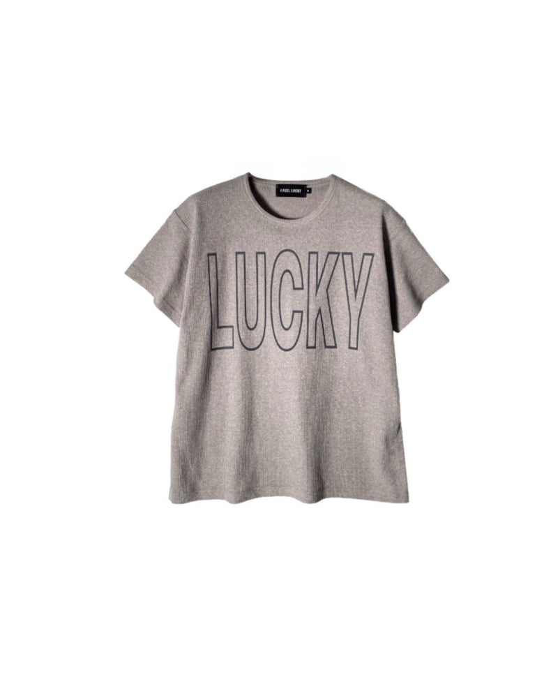 【IFEELLUCKY】Lucky waffle tshirt / 【アイフィールラッキー】ラッキーワッフル半袖Tシャツ