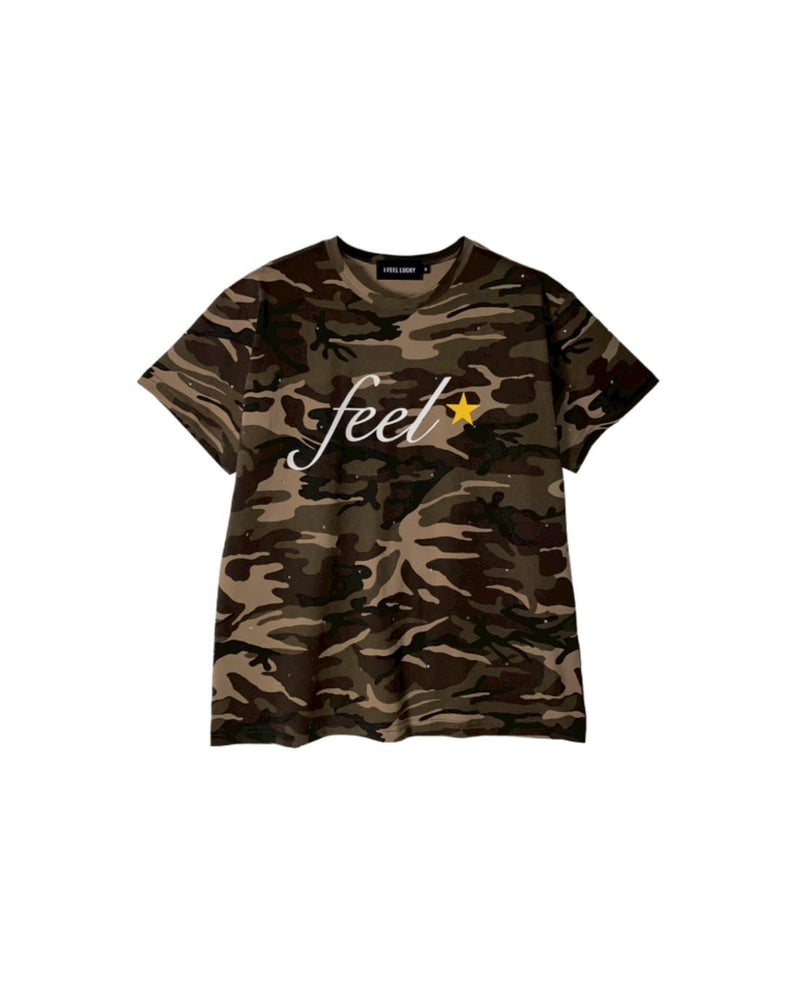 【IFEELLUCKY】Feel twinkle tshirt 1/ 【アイフィールラッキー】フィールトゥインクルロゴ半袖Tシャツ