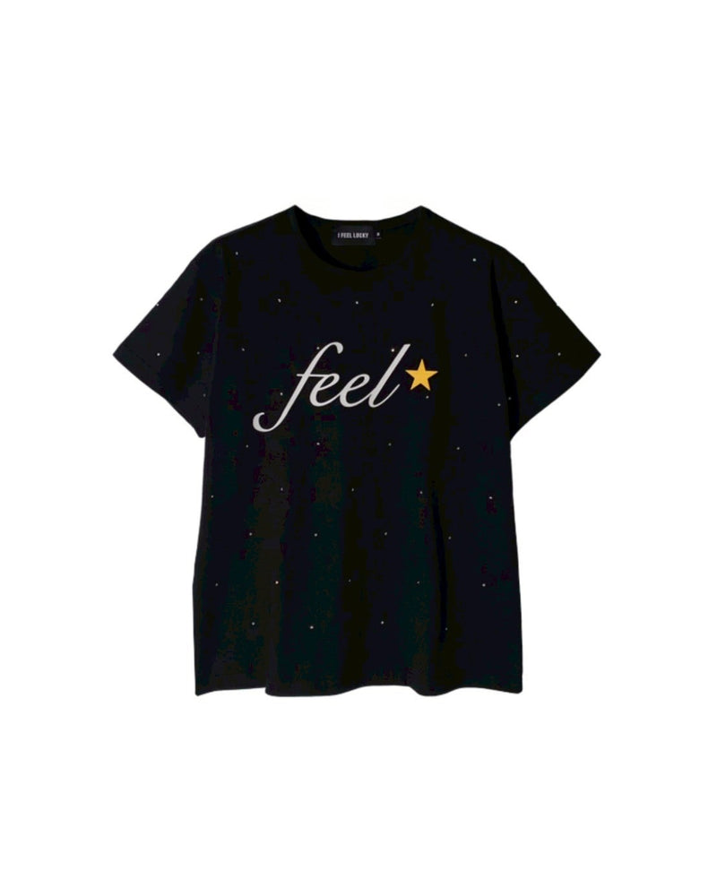【IFEELLUCKY】Feel twinkle tshirt 2 / 【アイフィールラッキー】フィールトゥインクルロゴ半袖Tシャツ