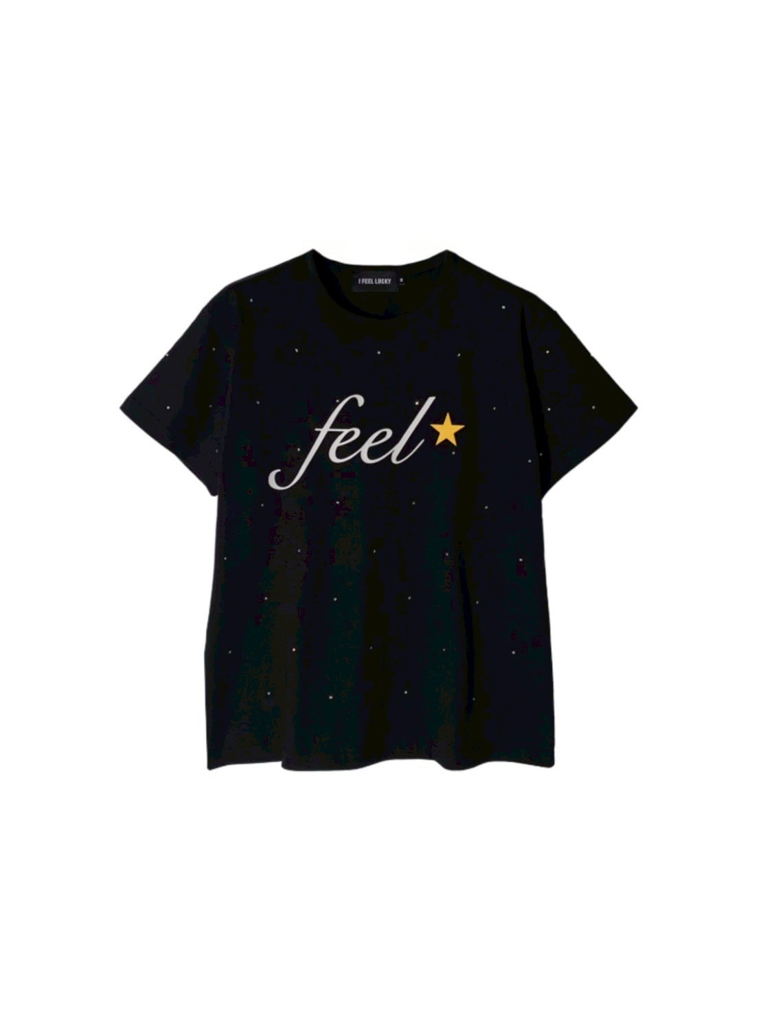 【IFEELLUCKY】Feel twinkle tshirt 2 / 【アイフィールラッキー】フィールトゥインクルロゴ半袖Tシャツ