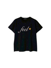 【IFEELLUCKY】Feel twinkle tshirt 2 / 【アイフィールラッキー】フィールトゥインクルロゴ半袖Tシャツ
