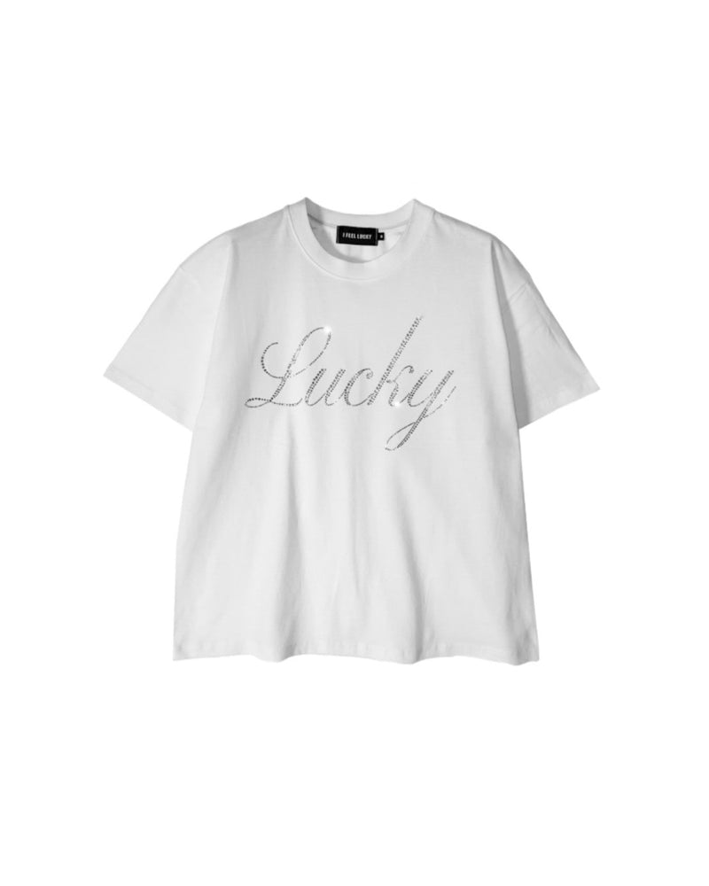 【IFEELLUCKY】Lucky bling tshirt / 【アイフィールラッキー】ラッキーブリンロゴ半袖Tシャツ