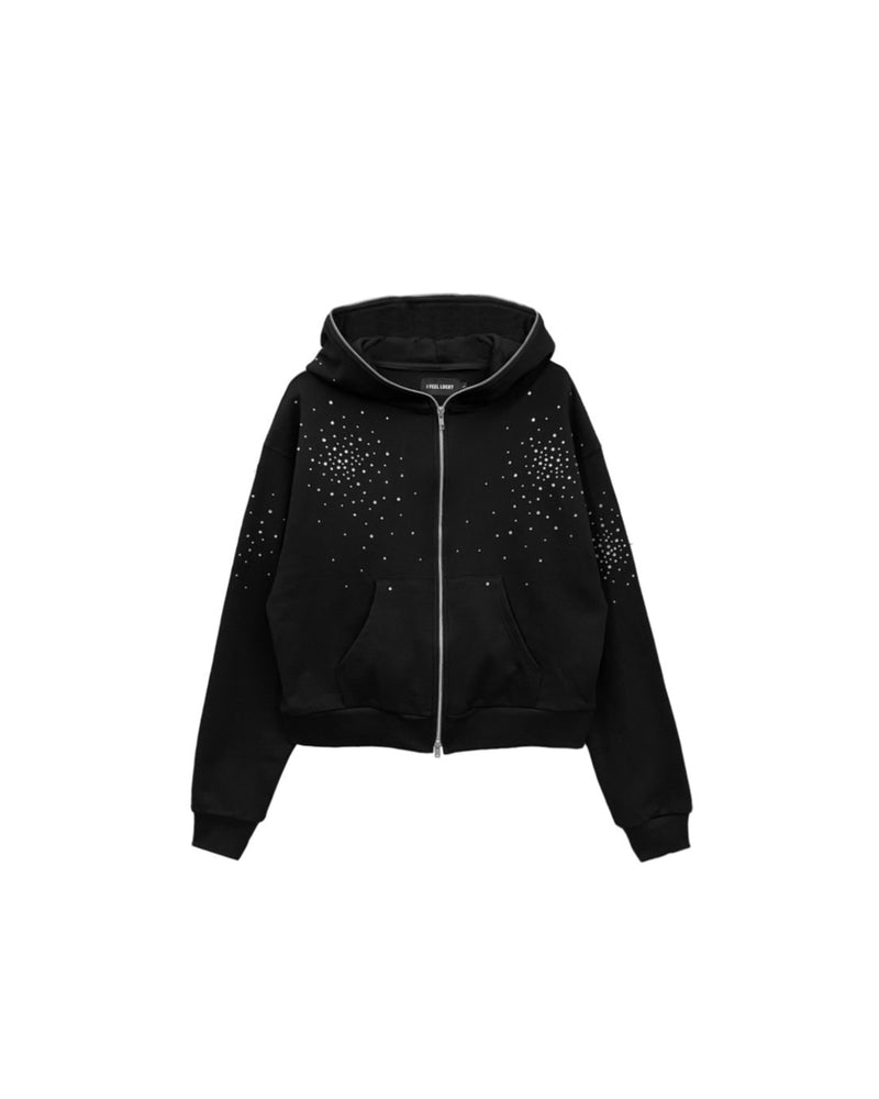 【IFEELLUCKY】Bling hood zip-up / 【アイフィールラッキー】ブリンフードジップアップパーカー