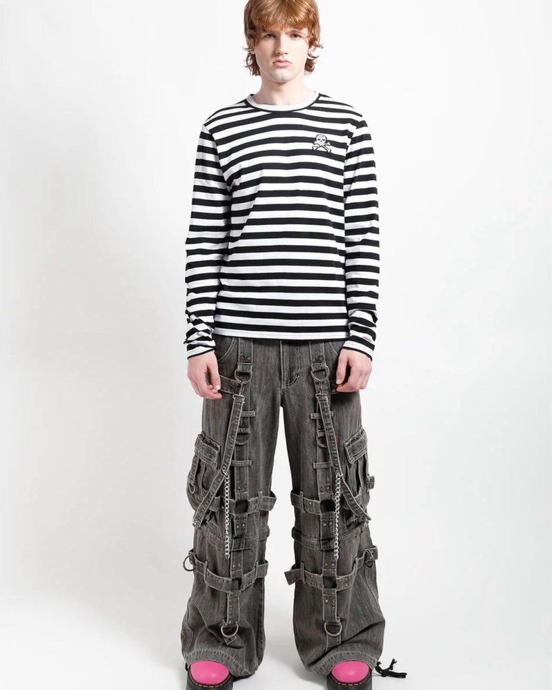 【TRIPP nyc】HARNESS DARKSTREET PANT[JM7142M] / 【トリップ エヌワイシー】ハーネスストラップボンテージポケットデニムワイドパンツ