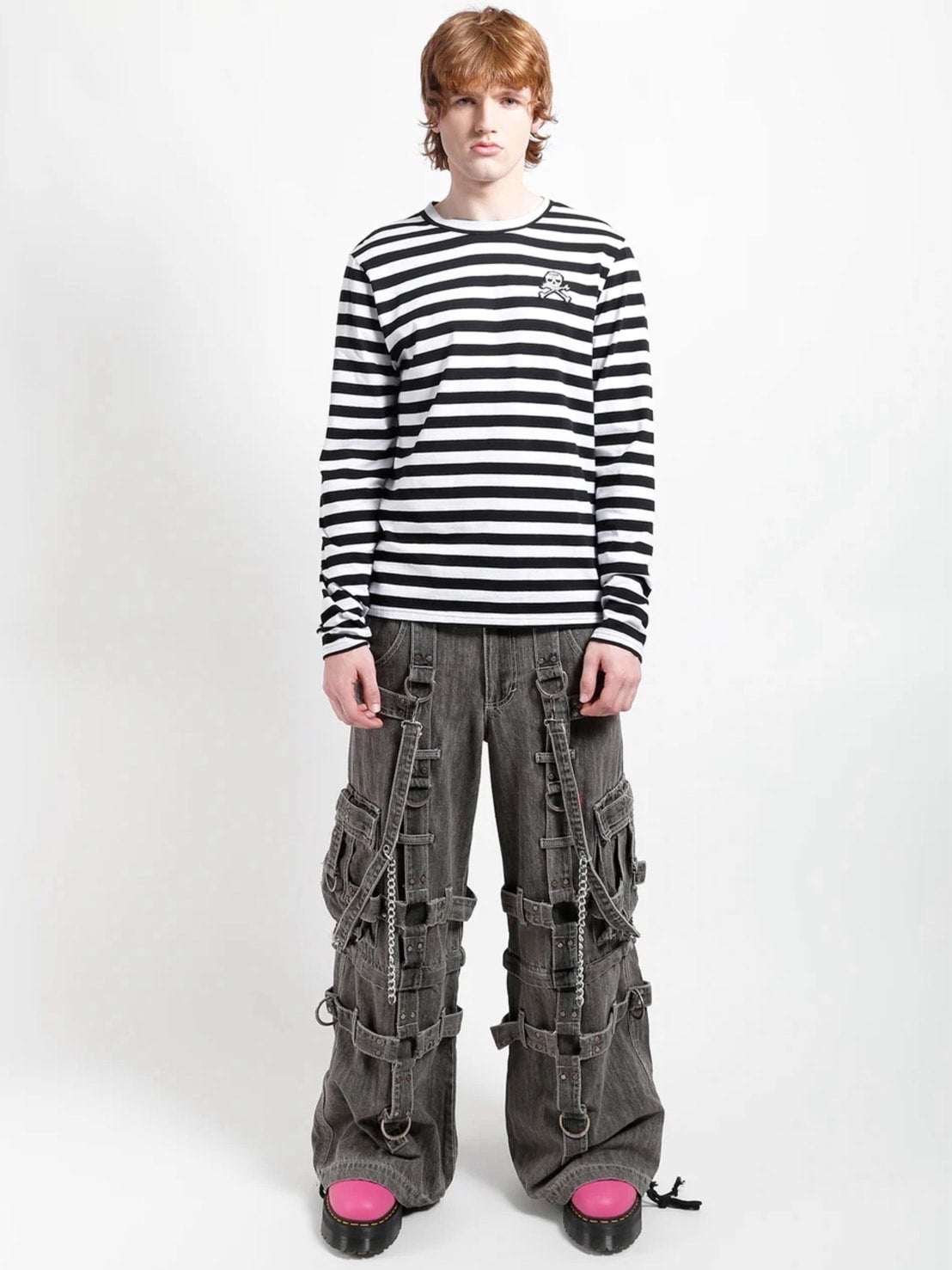 【TRIPP nyc】HARNESS DARKSTREET PANT[JM7142M] / 【トリップ エヌワイシー】ハーネスストラップボンテージポケットデニムワイドパンツ