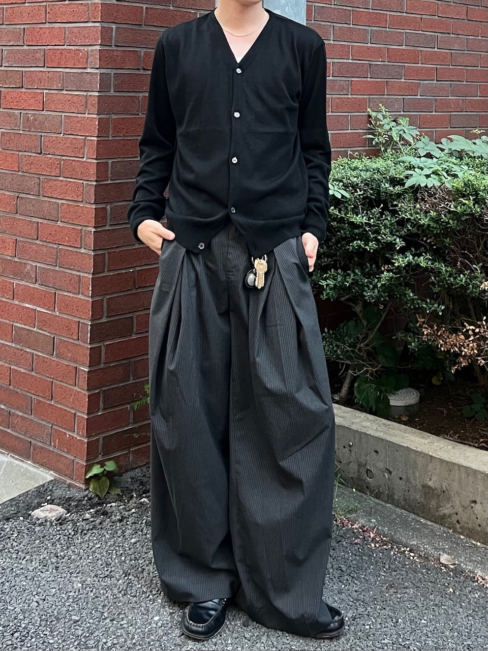 東京店WEB限定【Chikashitsu +】cropped linen knit cardigan / 【チカシツプラス】クロップドリネンニットカーディガン (3color)