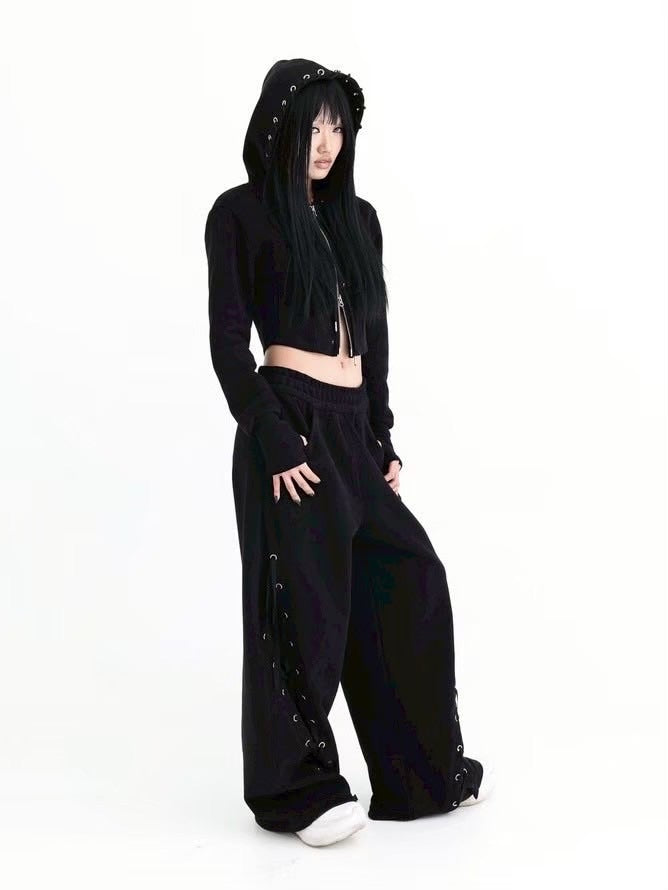 【KAIYA】tie me up sweatpants / 【カイヤ】タイミーアップスウェットパンツ