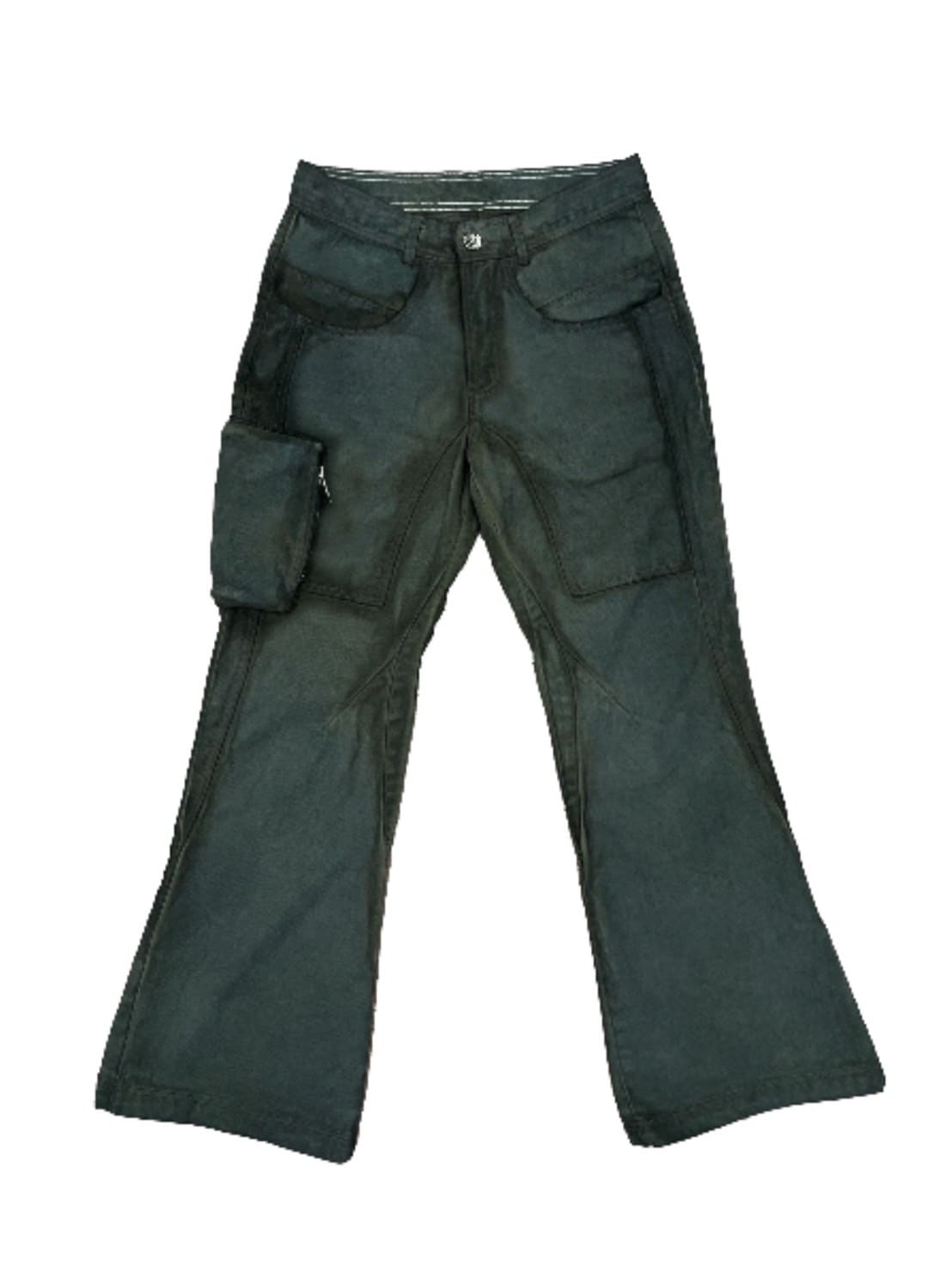 【BLR BLUER】Dyed One Pocket Flare Pants