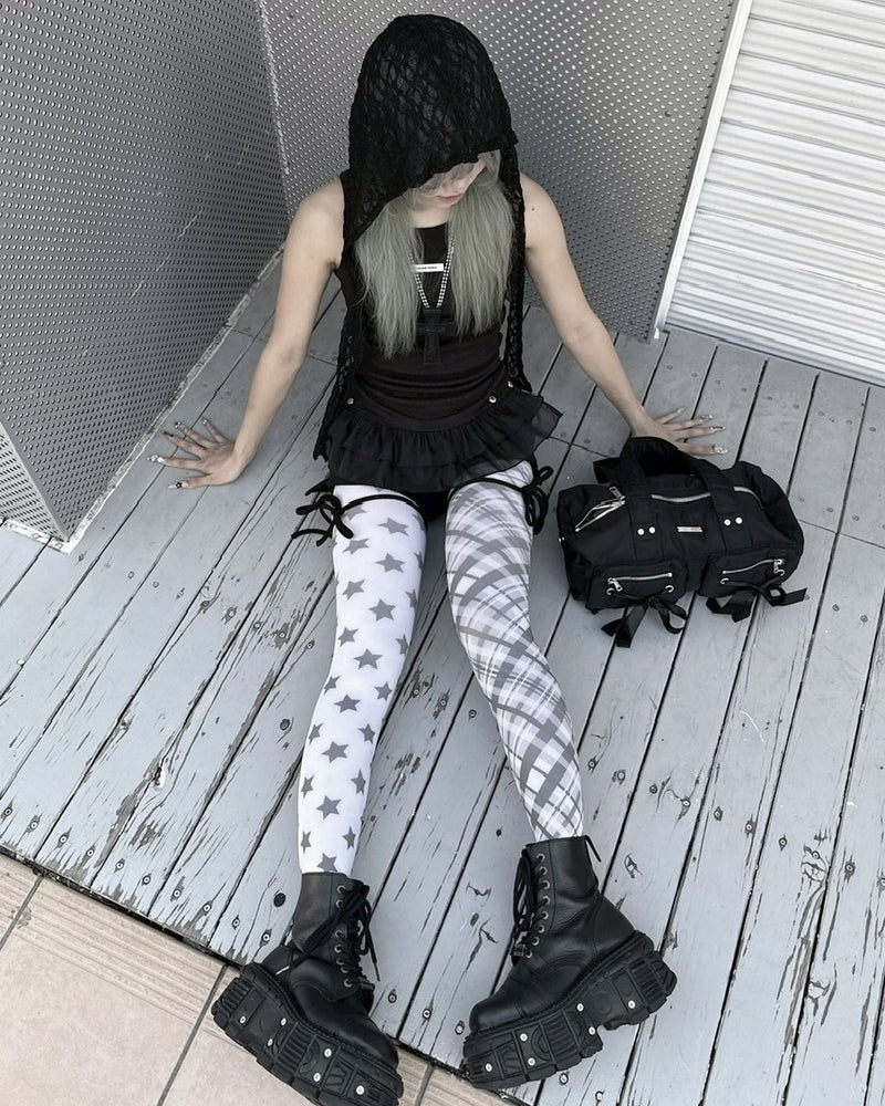 受注制【nmtc +】lace balaclava / 【エヌエムティーシープラス】レースバラクラバ (2color)