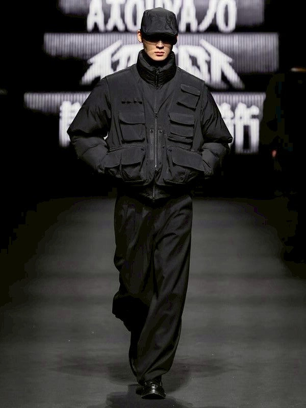 【AJOBYAJO】Cargo Vest Layered Padded Jacket / 【アジョバイアジョ】カーゴベストレイヤードパディッドジャケット