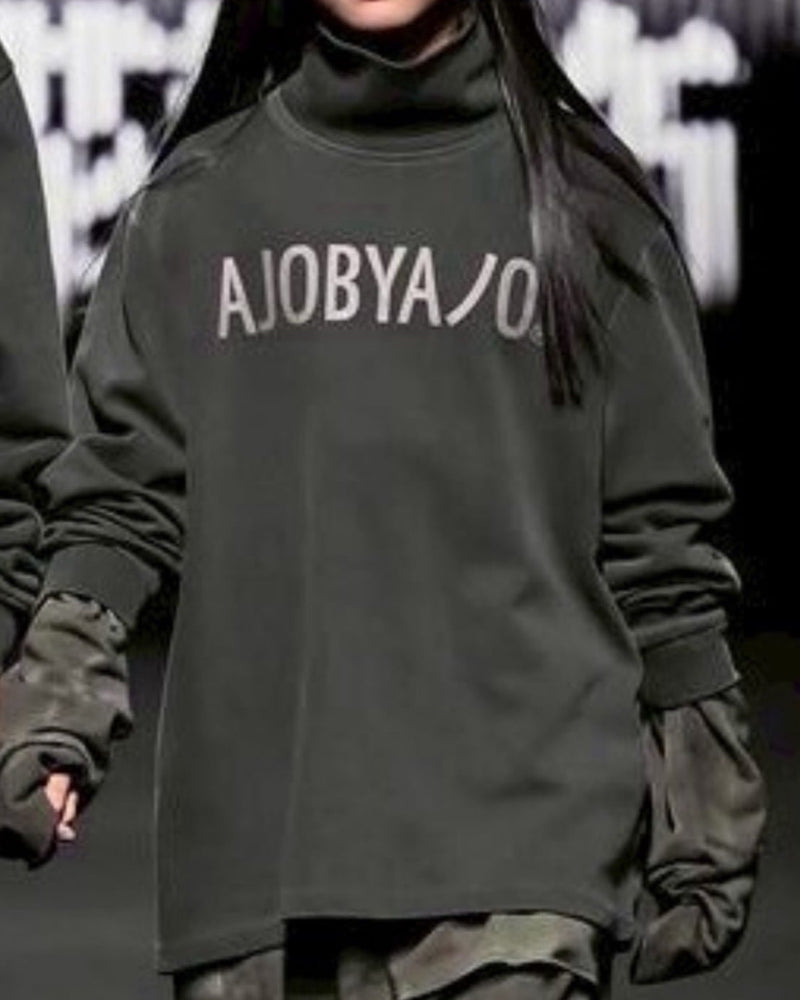 【AJOBYAJO】OG Logo Washed Turtleneck / 【アジョバイアジョ】ロゴウォッシュドタートルネックスウェットシャツ