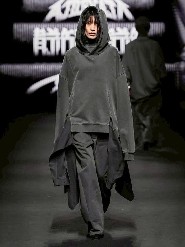【AJOBYAJO】Twofold Wide Washed Hoodie【アジョバイアジョ】トゥーフォールドワイドウォッシュドプルオーバーパーカー