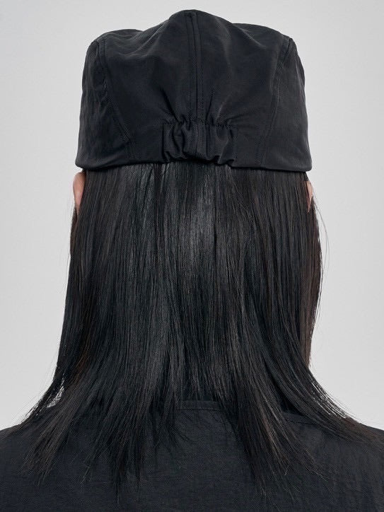 【AJOBYAJO】Tribal Logo Nylon Flat Cap / 【アジョバイアジョ】トライバルロゴナイロンハンチング帽