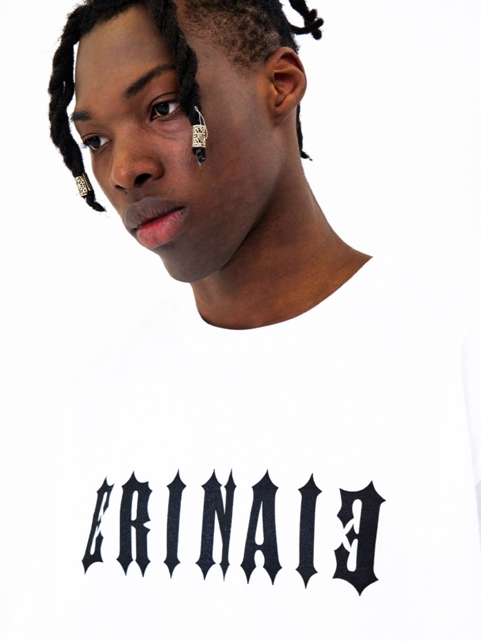 【E RIN AI E】METALLIC TRIBAL SHORT SLEEVE TEE