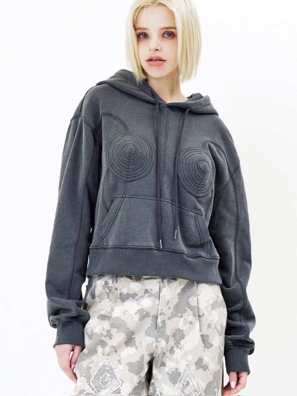 【E RIN AI E】JPG CORSET HOODIE