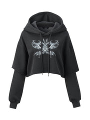 【E RIN AI E】NABI CROP HOODIE
