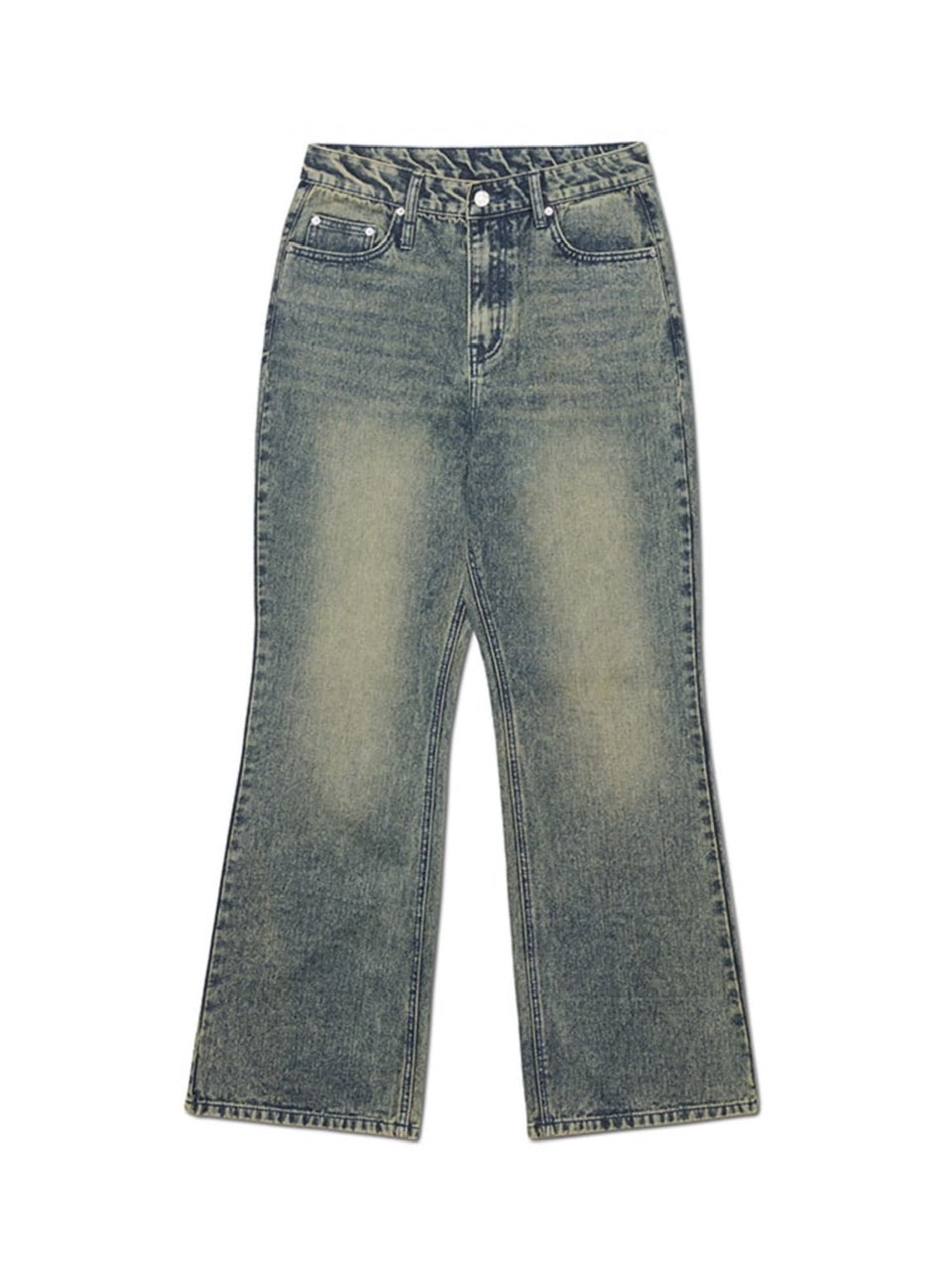 【NOMANUAL】SOFT FLARE DENIM PANTS