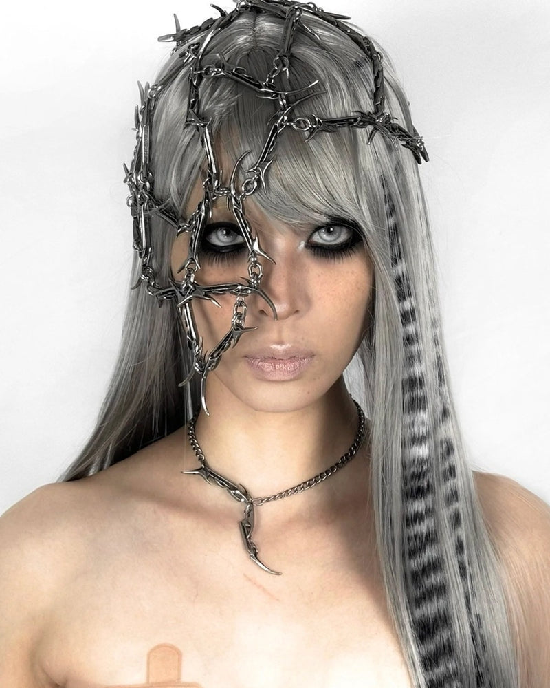 【IIIMIII】Twist Claw Necklace / 【イアミ】ツイストクローシルバーチェーンネックレス