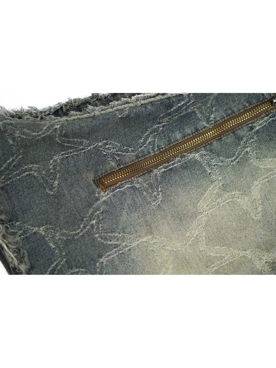 【Cest Nous】Star & Cross Denim Bag / 【セヌー】デニムショルダーバッグ