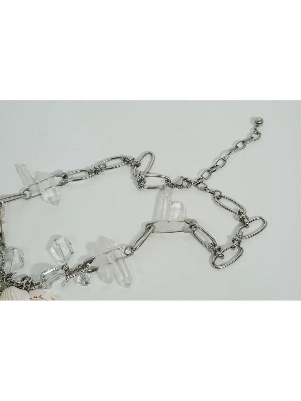 【Cest Nous】Crystal Shell Pendant Necklace / 【セヌー】クリスタルシェルネックレス