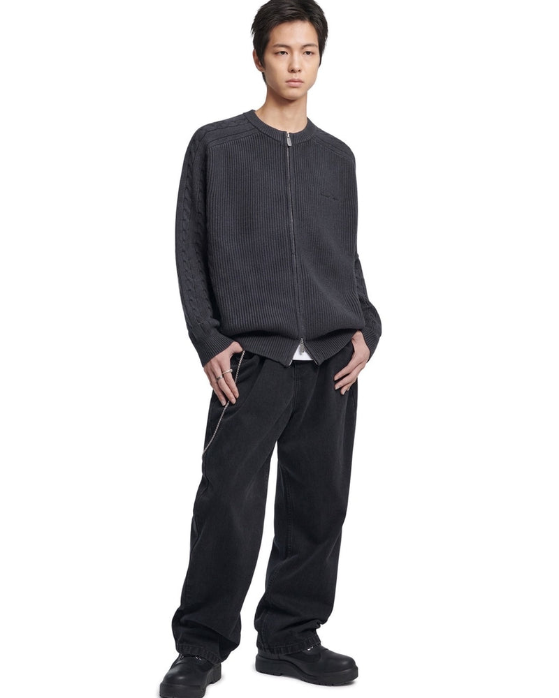 【NOMANUAL】STRAIGHT WIDE DENIM PANTS