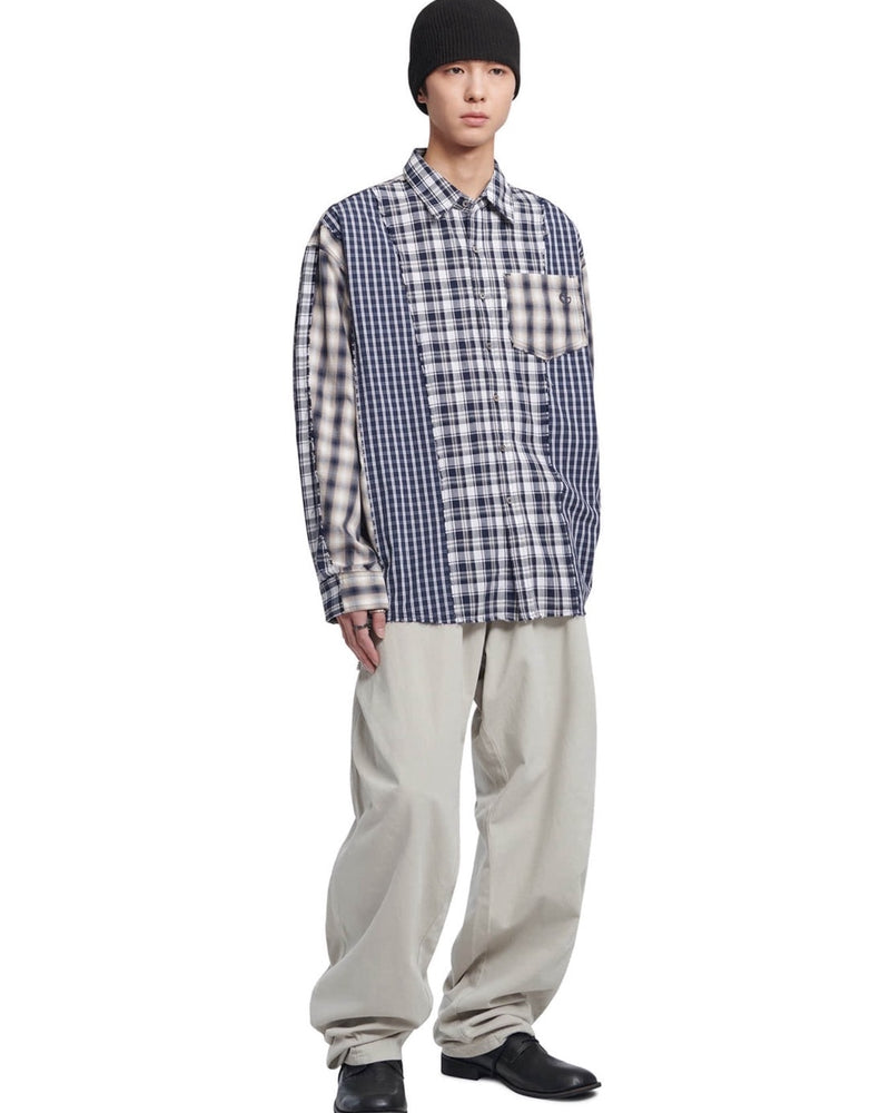 【NOMANUAL】RAW EDGE CHECK SHIRT