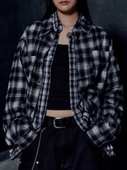 【NOMANUAL】FLANNEL CHECK SHIRT JACKET