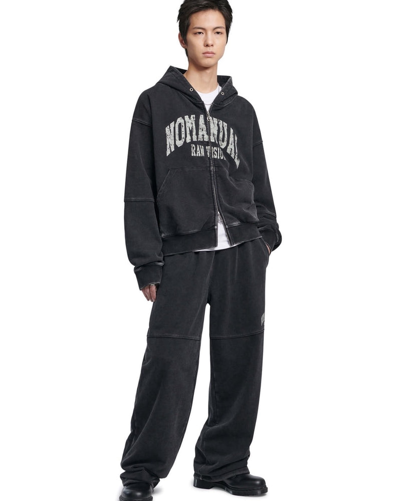 【NOMANUAL】C.A VINTAGE HOODED ZIP-UP