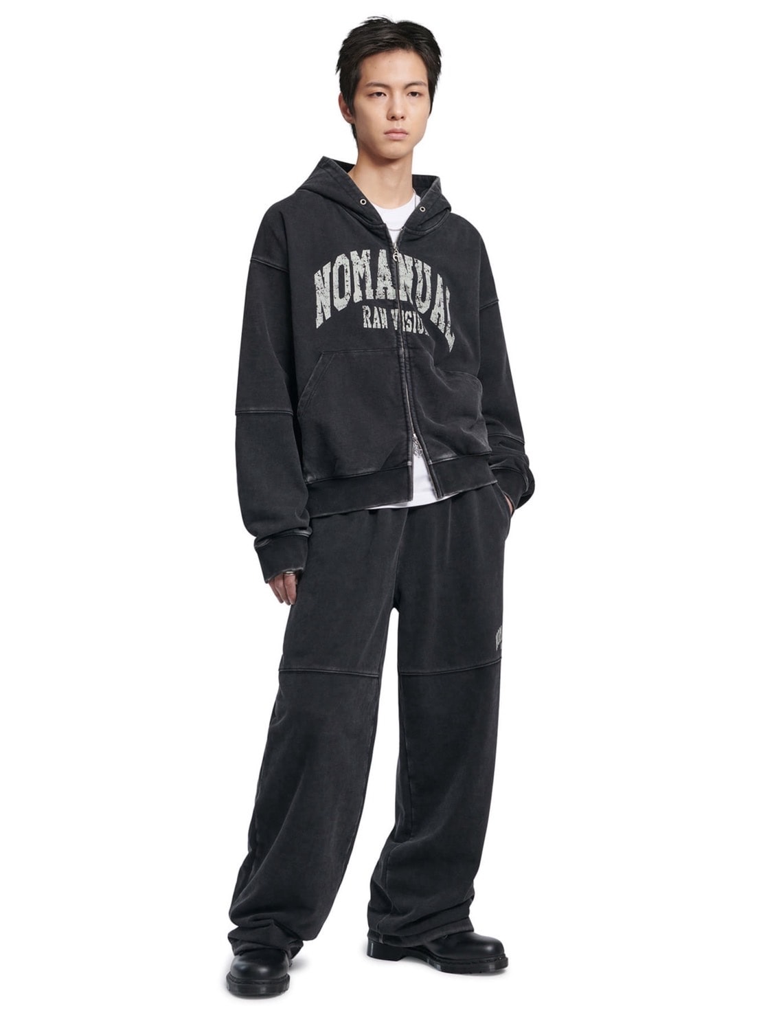 【NOMANUAL】C.A VINTAGE HOODED ZIP-UP