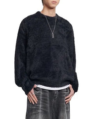 【NOMANUAL】FUZZ HAIRY KNIT