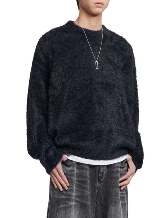 【NOMANUAL】FUZZ HAIRY KNIT