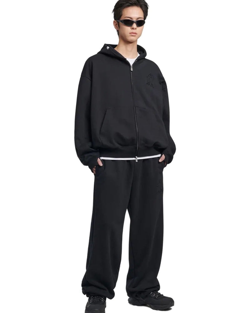 【NOMANUAL】OVERLAY LOGO SWEATPANTS