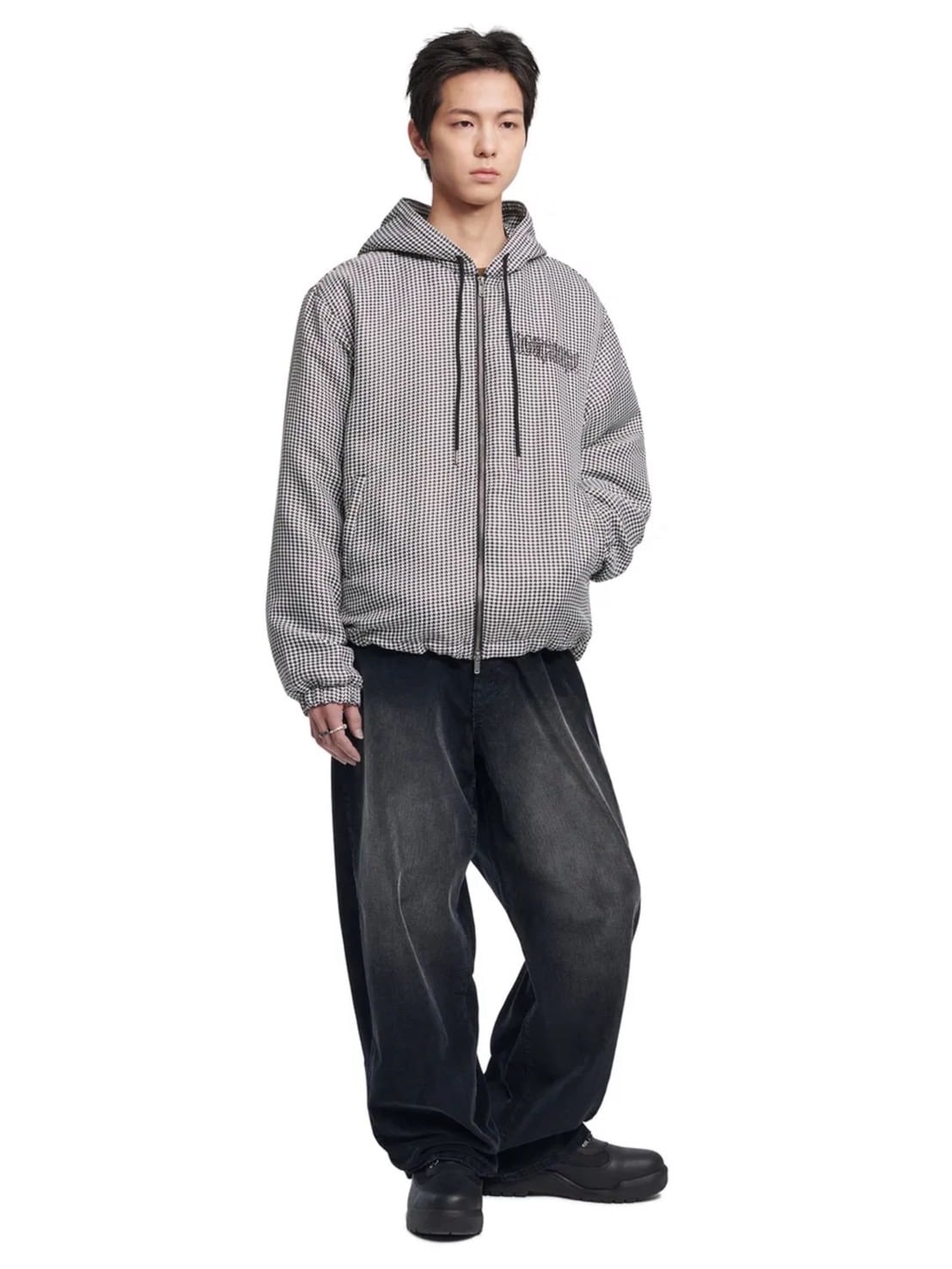 【NOMANUAL】HOUNDSTOOTH CHECK JUMPER