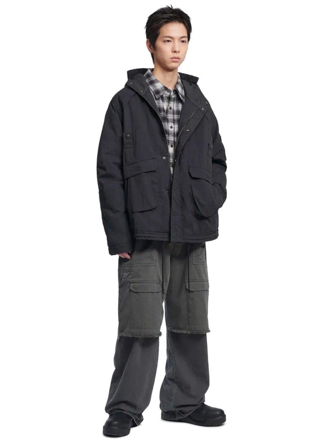 【NOMANUAL】HOODED FLIGHT JUMPER