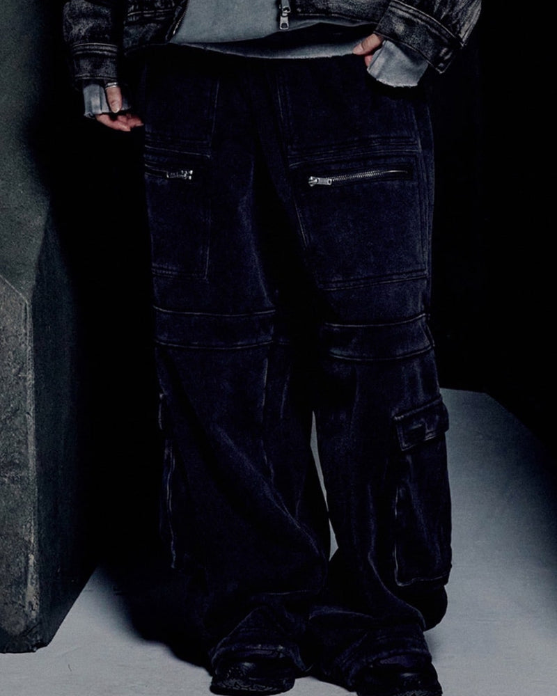 【NOMANUAL】MULTI CARGO SWEATPANTS
