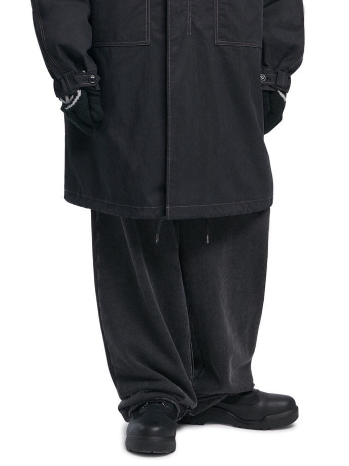 【NOMANUAL】TWO-TUCK BELTED SWEATPANTS