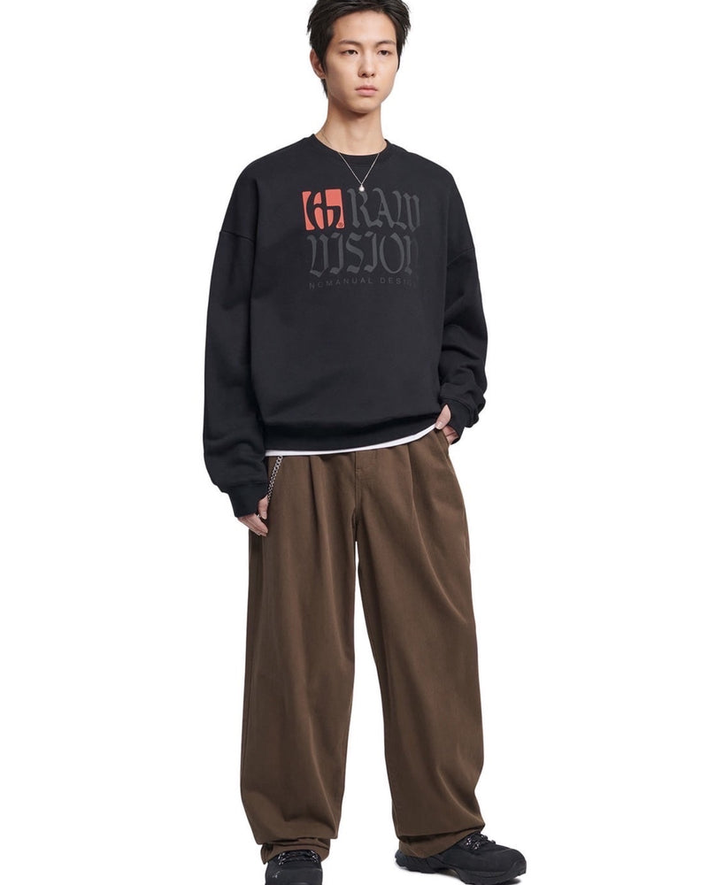 【NOMANUAL】R.V LOGO SWEATSHIRT