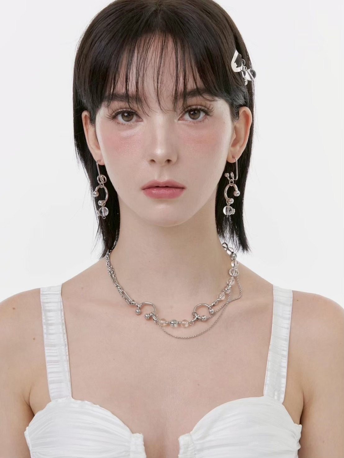 【PEG LEG】Flow silhouette necklace