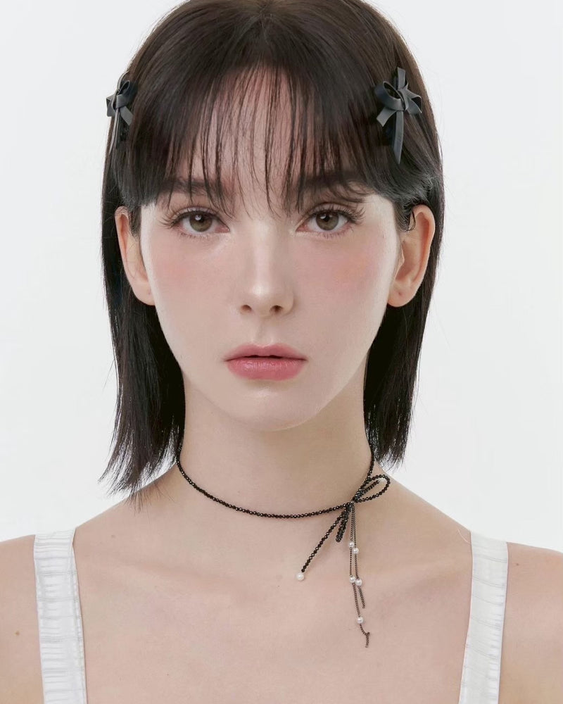 【PEG LEG】ribbon chip necklace
