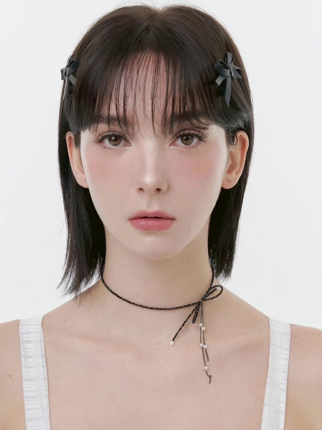 【PEG LEG】ribbon chip necklace