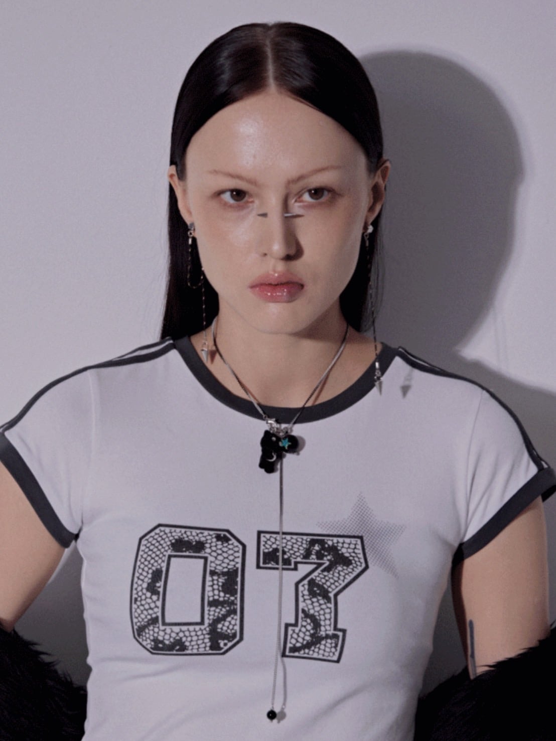 【PEG LEG】mascot switch pearl chain necklace