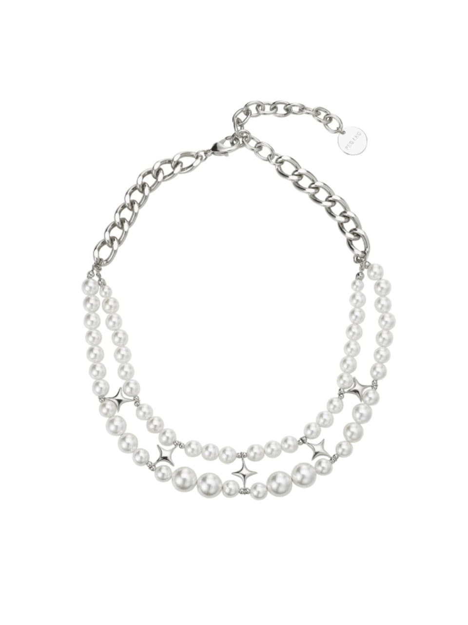 【PEG LEG】little Pearl star Bridge 2necklace