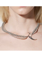 【PEG LEG】tribal pearl necklace