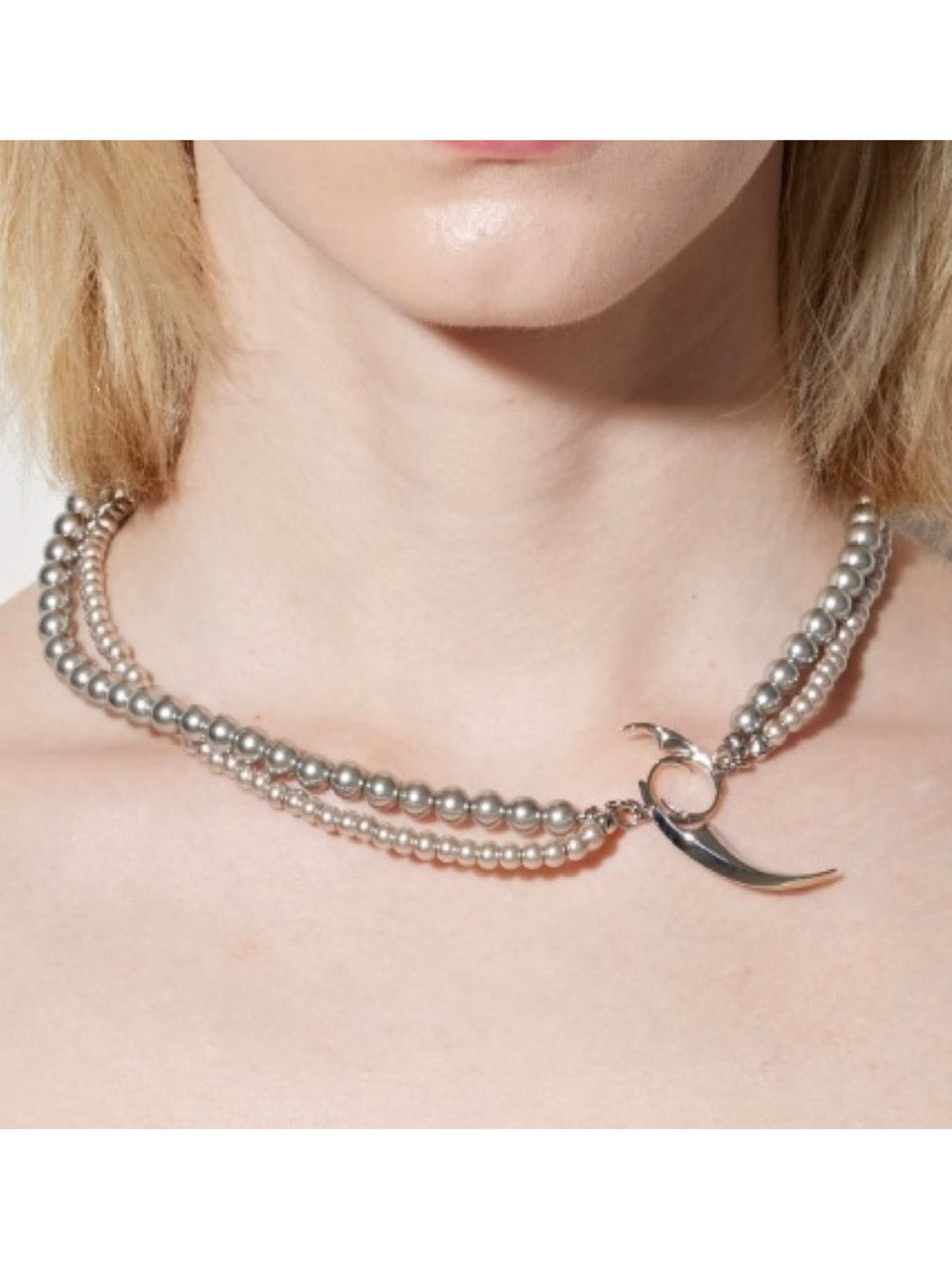 【PEG LEG】tribal pearl necklace